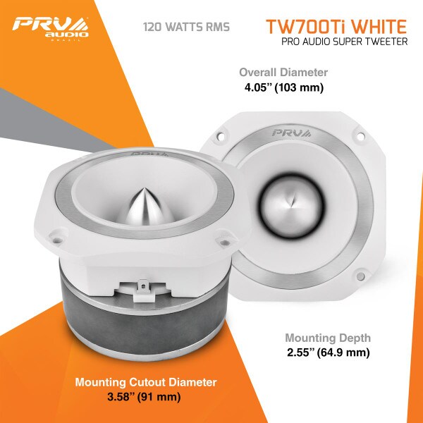 Main product image for PRV Audio TW700Ti-W Super Tweeter White294-3444